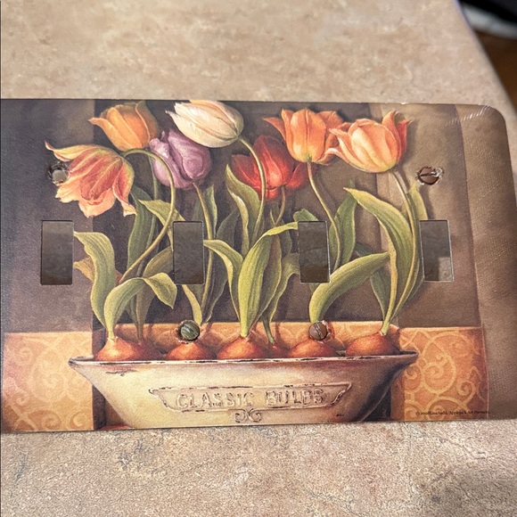 no brand Other - Floral Tulip Light Switch Cover